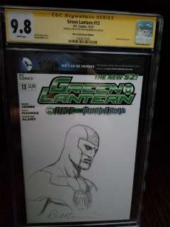 Doug Mahnke | Green Lantern Simon Baz By His Co-Creator Doug Mahnke Sketch Cover Cgc Graded 9.8 | ComicArtFans Classifieds