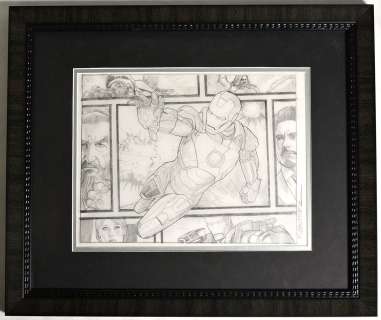 Iron Man Beyond The Borders Framed Original Art by Randy Martinez