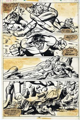 Lot 5 - Gil Kane & Klaus Janson – What If? #3, Page 33 – ’What If the Avengers Had Never Been?’ Original Comic Art 1977 | Oberon Auctions