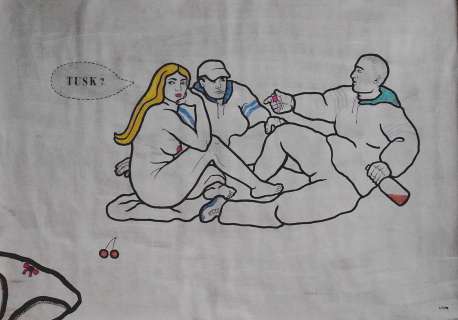 Mariola Stachnik | Tusk? (Édouard Manet) | ArtKomiks Aukcje