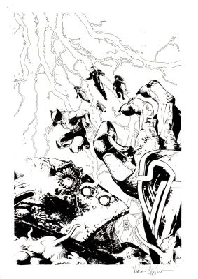 Valerio Giangiordano | A.X.E #6 Original Cover Art | ComicArtFans Classifieds