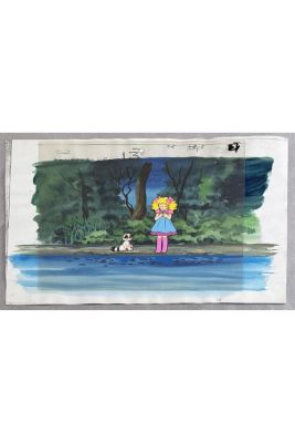 Lot 332 - After Yumiko Igarashi (born 1950) Toei Animation – 1976 Candy Candy Candy Capucin, Lake 110 Description: 2 cels +… | Piasa