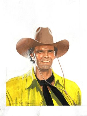 Aldo Di Gennaro | Original illustration cm. 25x35. Gouache on board. Signed. Mint. Code 2188. | Segni e Disegni