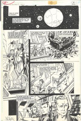 John Byrne | Ganthet’s Tale 3 Page 1 Signed By Byrne | ComicArtFans Classifieds