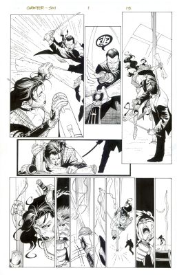 Travis Charest, Troy Hubbs | Grifter Shi Travis Charest Original Art!! | ComicArtFans Classifieds