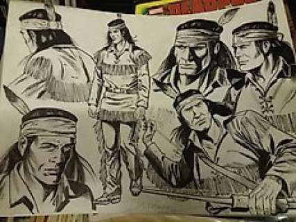 Tex - illustrazione originale "Tiger Jack" - Pagina singola - (2017) 