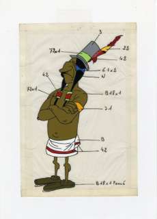 Studios Idéfix - Colour Model Cel - L’Indien - La Ballade des Dalton - (1978) | Catawiki