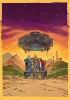 Virginie Augustin - Illustration originale de couverture de Valérian, vu par… Pierre Christin et Virginie Augustin. Là où naissent les histoires.