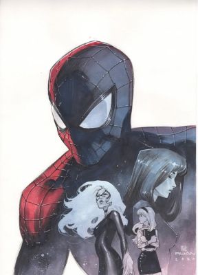 Spiderman & the girls by Dike Ruan | DiTullio Art Collective