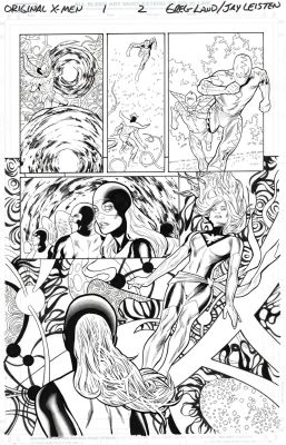 Greg Land, Jay Leisten | Original X-Men Issue 1 Page 2 Phoenix / Jean Grey | ComicArtFans Classifieds