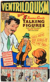 "VENTRILOQUISM" BOOK COVER WITH SMITTY & LILLUMS VENTRILOQUIST DUMMY PROTOTYPE ORIGINAL ART LOT.