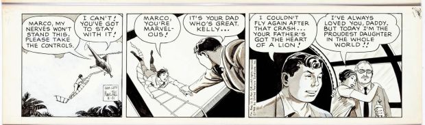 Sam Leff Davy Jones Orig Ink Daily Newspaper Comic Strip Art Signed 1966 CD09 | Charles Scott Gallery
