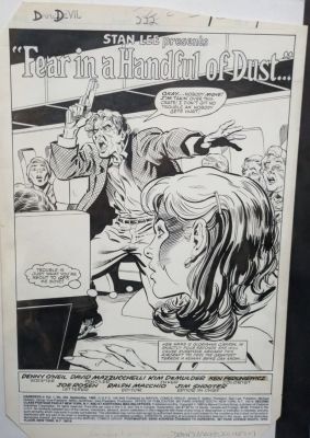 David Mazzucchelli | David Mazzucchelli - Daredevil #222 Pg 1 | ComicArtFans Classifieds