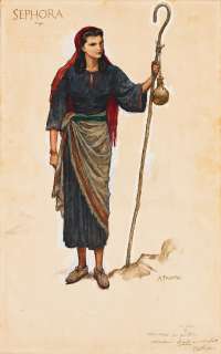 ARNOLD FRIBERG (1913-2010) Yvonne De Carlo as Sephora herding sheep. | Swann Galleries