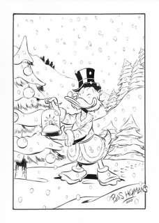Bas Heymans - Original Preliminary Art - Uncle Scrooge - Christmas Tree | Catawiki