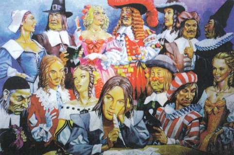 Pierre Joubert (1910- 2002) | PIERRE JOUBERT Â« Molière et ses personnages Â». Très belle gouache orig | Tessier Sarrou