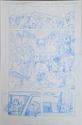 Doom Patrol #6 p18 original art Nick Derington Netflix Writer: Gerard Way MCR
