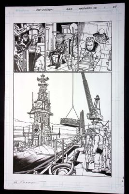 Defenders of the Earth #1 pg 24-Dark Destiny-Alex Sanchez Art-Phantom & Flash | eBay US (Buy It Now)