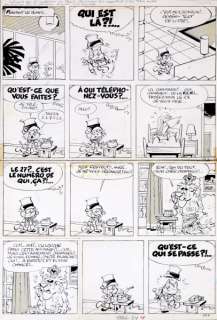 Macherot | Chaminou, planche n°29 Ã  l’encre de Chine de l’Ã… | Banque Dessinée