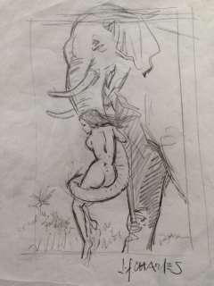 India Dreams T1 - Lot de 2 crayonnés - études & avatara - (2002) | Catawiki