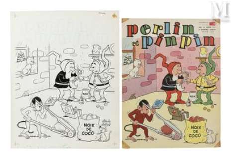 Dubois, Claude (1934... | Infirmier - Couverture originale du périodique " Perlin... | Maison Good