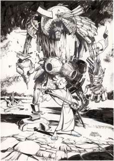 Jose Luis MUNUERA (né... - Lot 255 - Spirou et Fantasio Encre de Chine sur papier pour un...