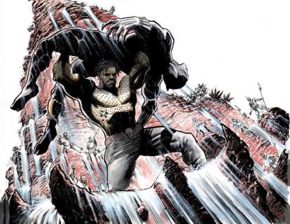 Juan Ferreyra - killmonger #1 page 02 & 03 double page spread