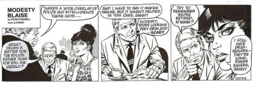 Romero, Enric Badia - Original published strip (#10.092) - Modesty Blaise & Willie Garvin - The Zombie - (2001) | Catawiki