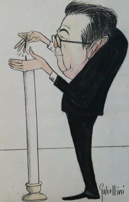 TAVOLA ORIGINALE SATIRICA di GIORGIO GABELLINI "ANDREOTTI" | eBay Europe