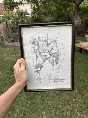 THOR Original Art Pencil Sketch SIGNED/Dated 1976 by Jack Kirby Autograph 1-of-1 | eBay US (Buy It Now)