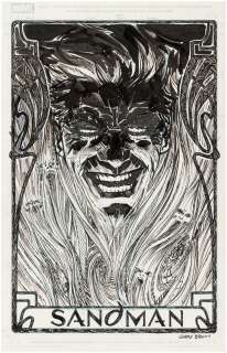 "SANDMAN" THE CORINTHIAN ORIGINAL ART BY GARRY BROWN.