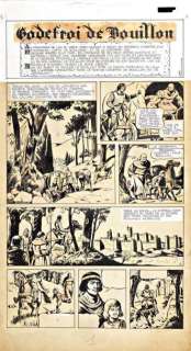 Sirius - Godefroid de Bouillon Encre de Chine pour la première planche de