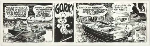 194: Walt Kelly Pogo daily 11/13/68 original comic art | Russ Cochran