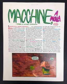 Filippo Scozzari - Tav originale - "Macchine a molla" - EO - (1988) | Catawiki