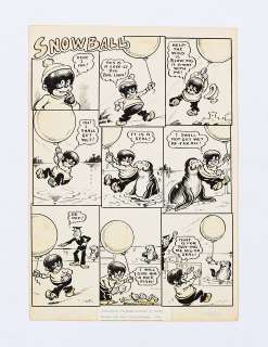 Snowball original artwork by Henry Banger for G.G | Comic Book Auctions ltd