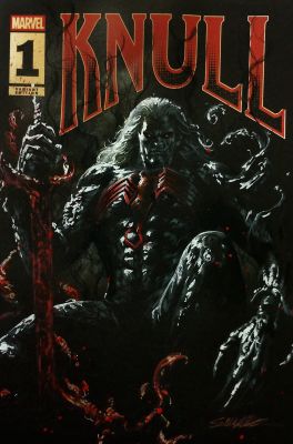 Manu Silva | Knull Black sketch cover by Manu Silva | Raremarq (Buy It Now)