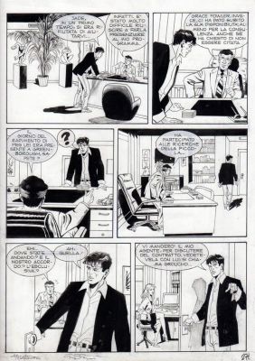 Montanari-Grassani | Tavola originale per Maxy Dylan Dog 9 ‘Jenny dentiverdi’. Cm. 31 x 42. Anno di esecuzione 2006. Pag 271. | Art e Fumetto