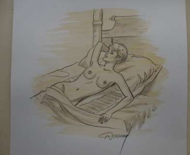 Jessica Blandy - Originele tekening in kleur - Jessica Blandy - Page volante - (2018) | Catawiki