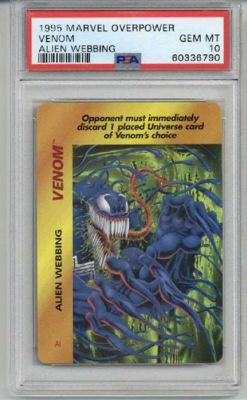 1995 MARVEL OVERPOWER VENOM ALIEN WEBBING PSA 10 LOW POP VERY RARE | Raremarq (Buy It Now)