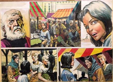 Lawrence, Don - Originele halve pagina in kleur (p.27) -Trigië - The Three Princes/De Zonen van de Keizer - (1968) | Catawiki