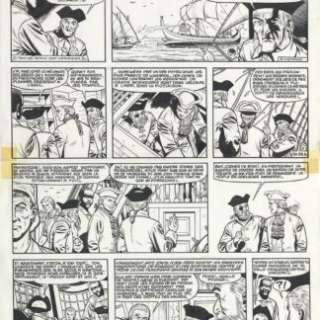 Victor Hubinon - Planche originale 29 Barbe Rouge “Captive des Mores”