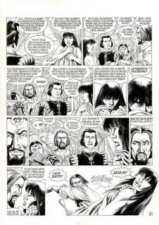 Mitton, Jean-Yves - Originele pagina (p.8) - Quetzalcoatl 6 - De treurnacht (La Noche Triste) - (2005) | Catawiki