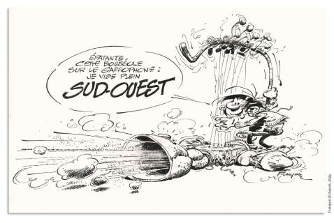 Franquin | ANDRÉ FRANQUIN GASTON Dupuis Illustration originale... | Daniel Maghen Enchères