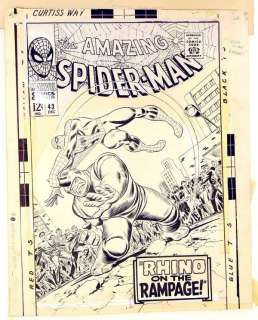 4030: JOHN ROMITA. SPIDERMAN COVER #43 | Weiss Auctions