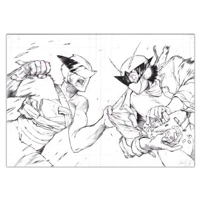 Guillaume Singelin - Shin Zero 2 - Double planche originale 202 et 203