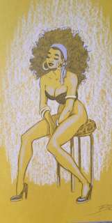 Elisabetta Barletta - illustrazione originale "Pin-up" - Page volante - (2019) | Catawiki