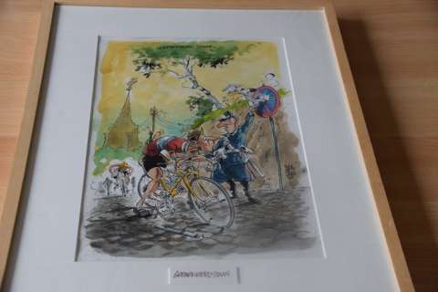 Cambré, Charel  - Originele aquarel - Geparkeerd Staan  - (2015) | Catawiki