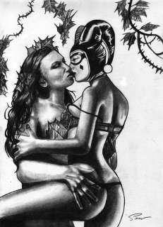 Batman - Original drawing - Harley Quinn and Poison Ivy (2019) | Catawiki