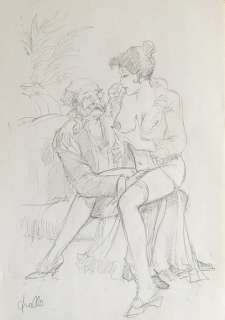 Leone Frollo - Studio originale - Page volante | Catawiki
