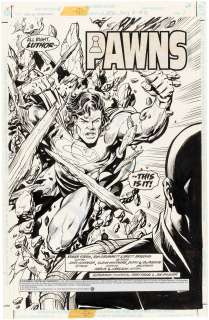 SUPERMAN: MAN OF TOMORROW ISSUE #2 COMIC BOOK SPLASH PAGE ORIGINAL ART BY TOM GRUMMETT. | Hake’s